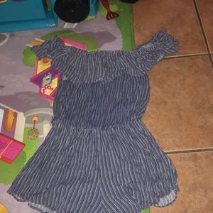 Short Romper Navy Blue